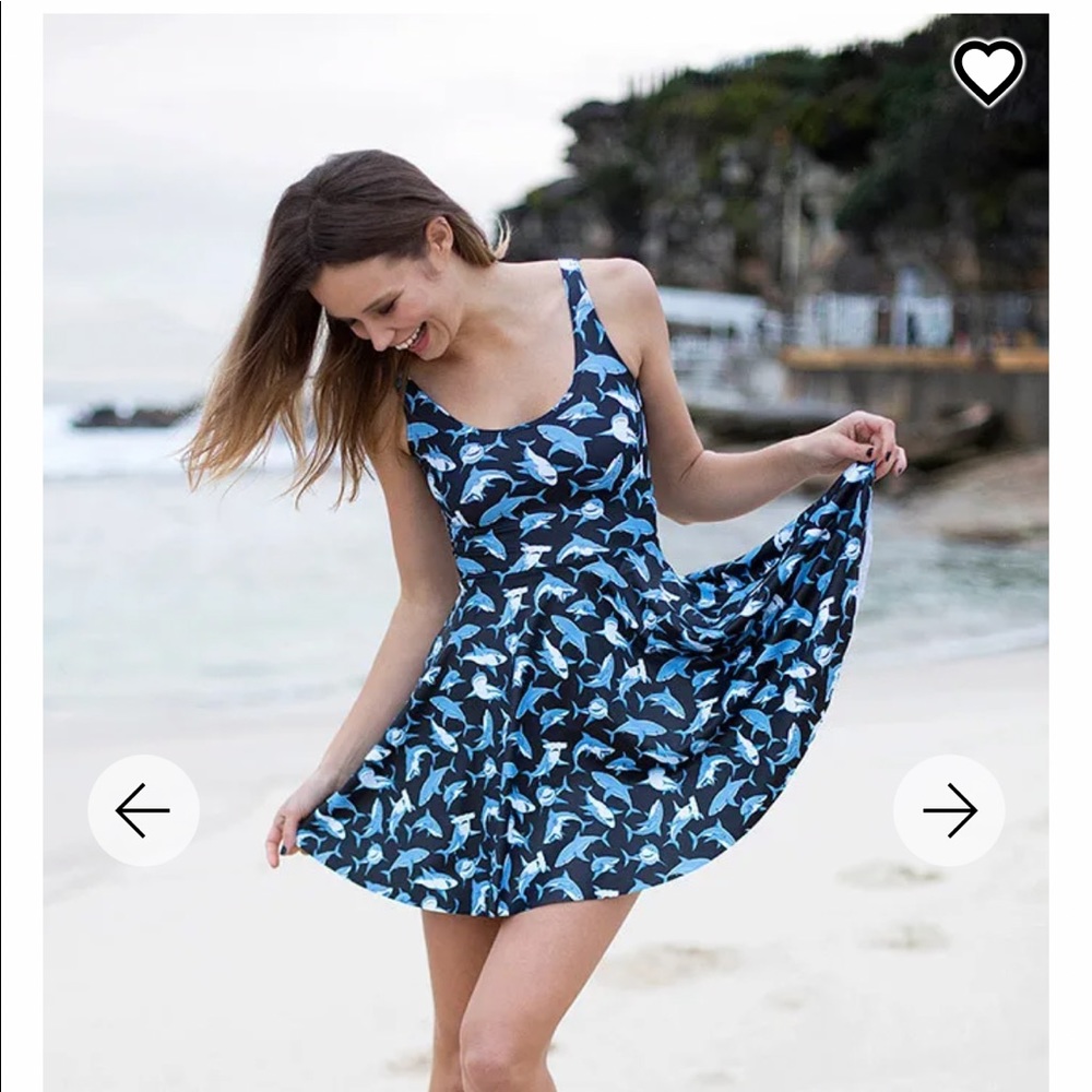 BLACKMILK MR SHARK REVERSIBLE SKATER DRESS